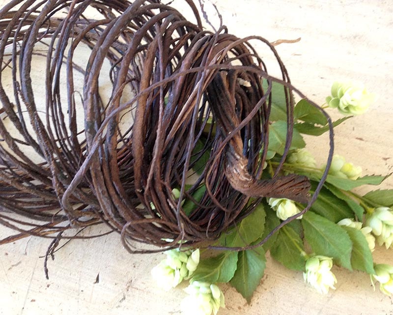 Rustic vine wire wrapped wire rustic grapevine wire crown