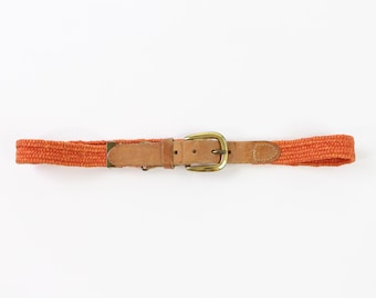 Premium Full Skin Belt in Burnt Orange main image 1