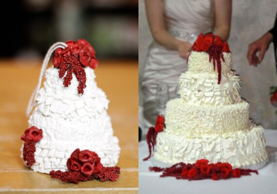 Replica wedding cake ornament
