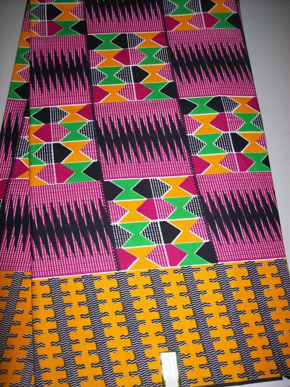 Holland kente Print fabric per yard/ Kente cloth/ Kente