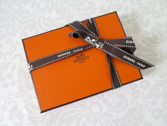 Orange Hermes Gift Box / Hermes' Paris Orange Gift Box w