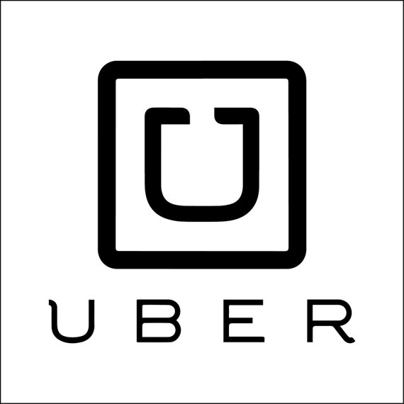 UBER Decal 5 x 5 Reflective Made in USA Made To