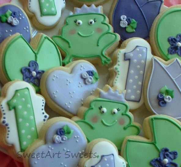 Princess And Frog Princess Cookies 1 Dozen And The Frog Birthday