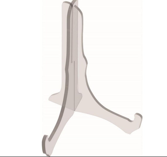 Clear Plastic Sign Display Stand Easel