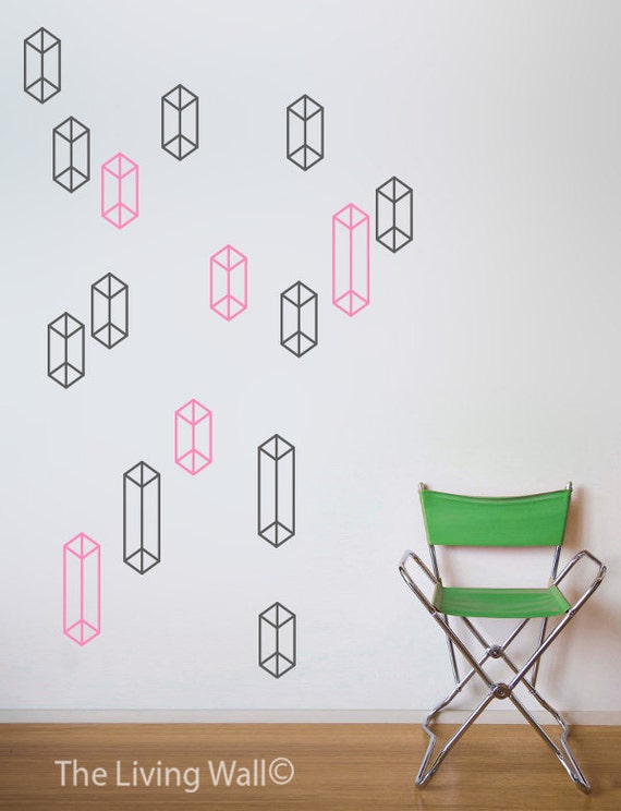 Geometric Shapes Pattern Wall Decal Home Decor Geometric