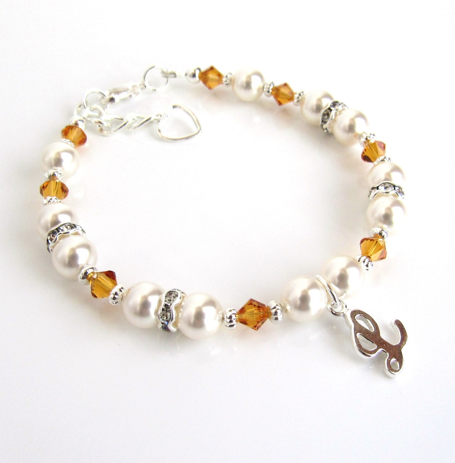 November Birthstone Bracelet Personalized Girls Bracelet