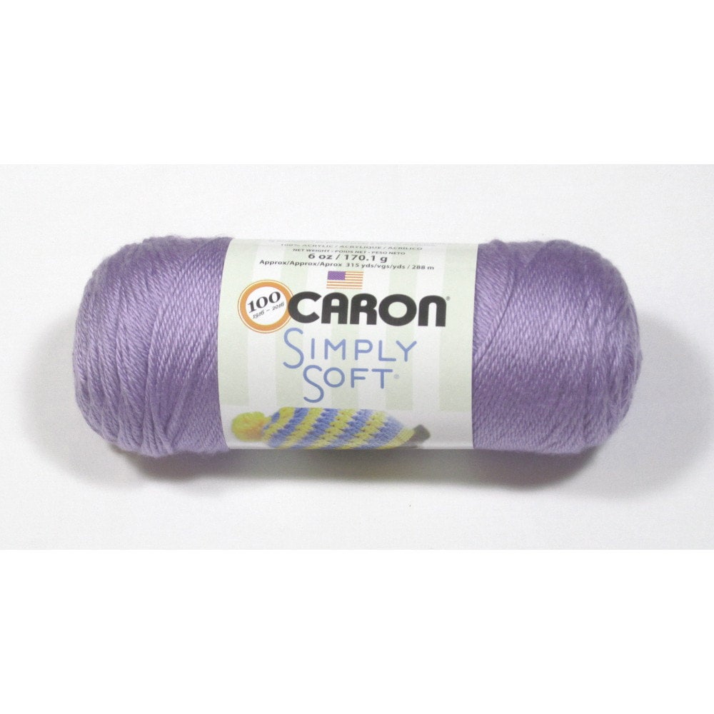 Caron Simply Soft Yarn Lavender Blue 6oz