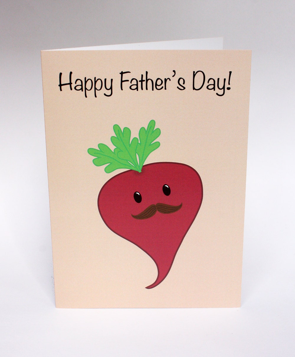 Funny Father's Day Card Beet Card Cute Father's Day