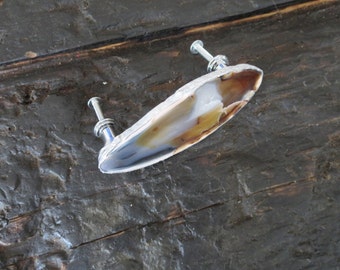 4" Agate Drawer Pull, furniture hardware, cabinet hardware, rock drawer hardware