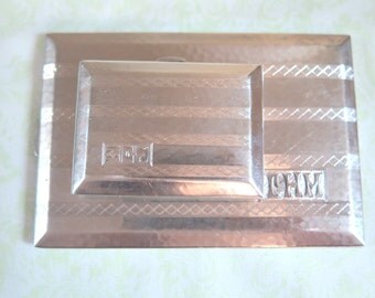 Vintage Sterling Silver Cigarette Case & Match Case