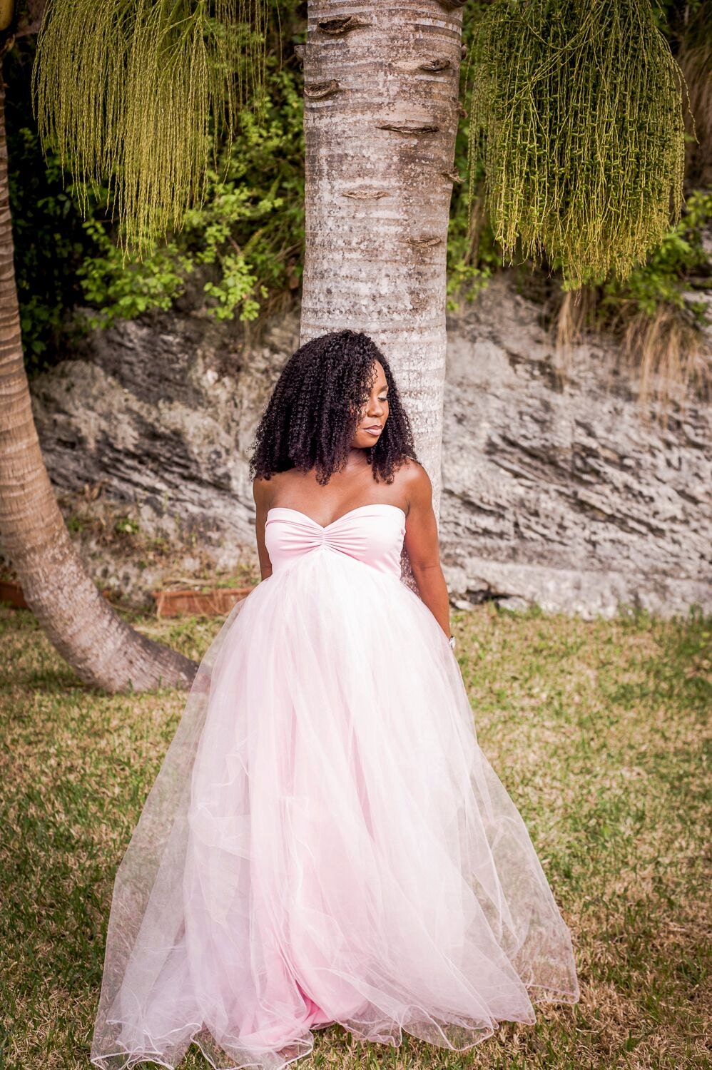 tulle maternity gown rental