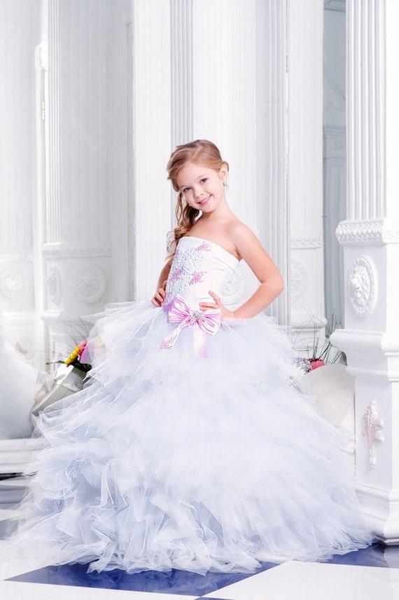 Pixie Flower Girl Dress Wedding Dress Mini Bride Dress Girls