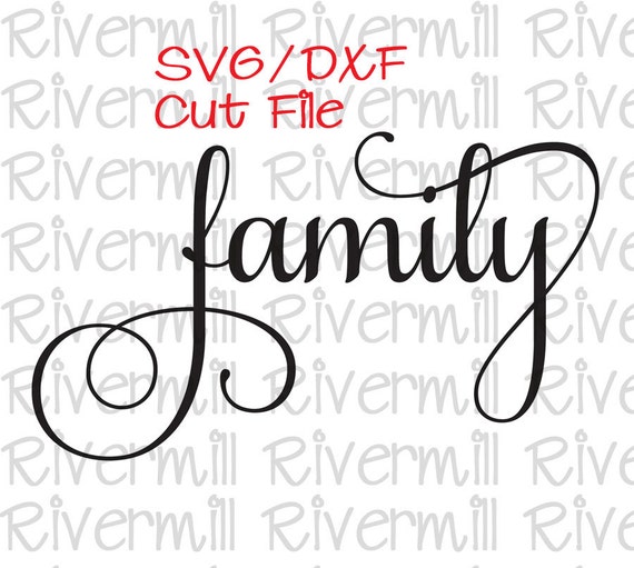 Download SVG DXF Family Cut File