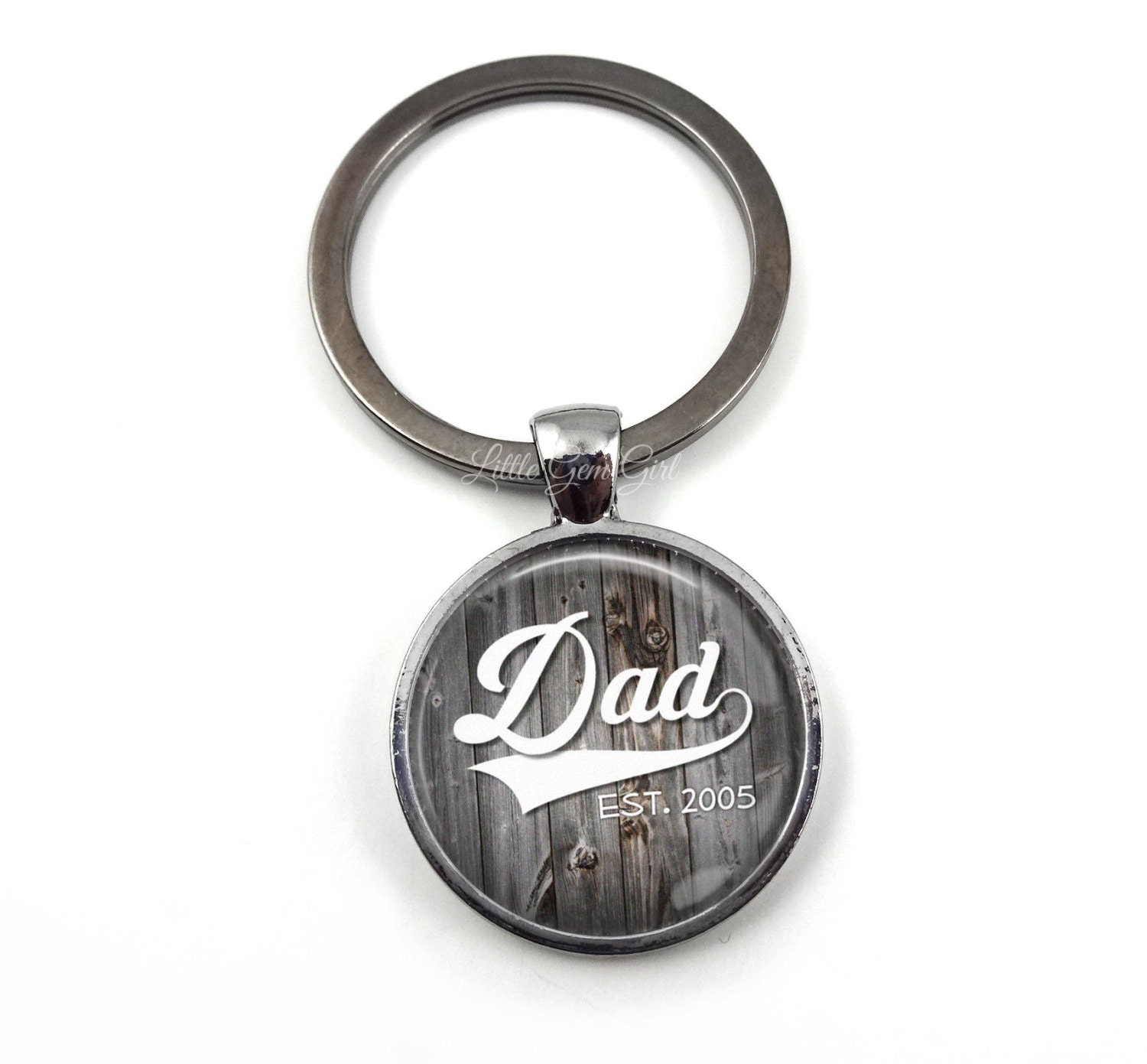 Dad Key Chain Charm Daddy Keychain 5 Finishes & 8 Styles