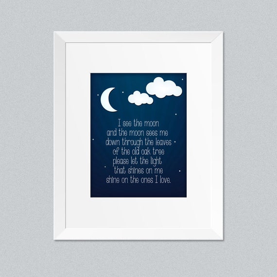 Instant Download Moon quote print