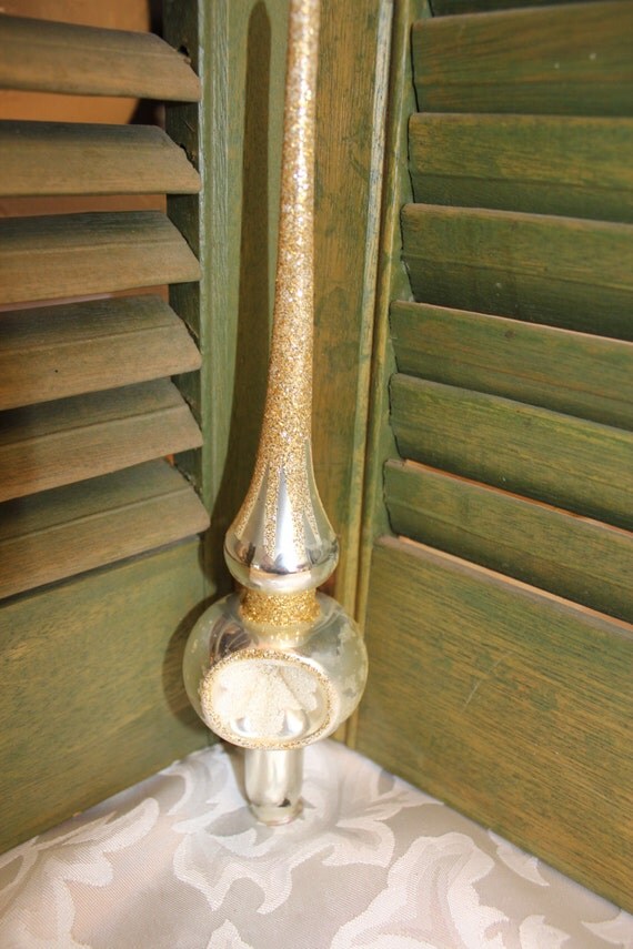 Vintage Mercury Glass Tree Topper Silver by TheRunningRooster