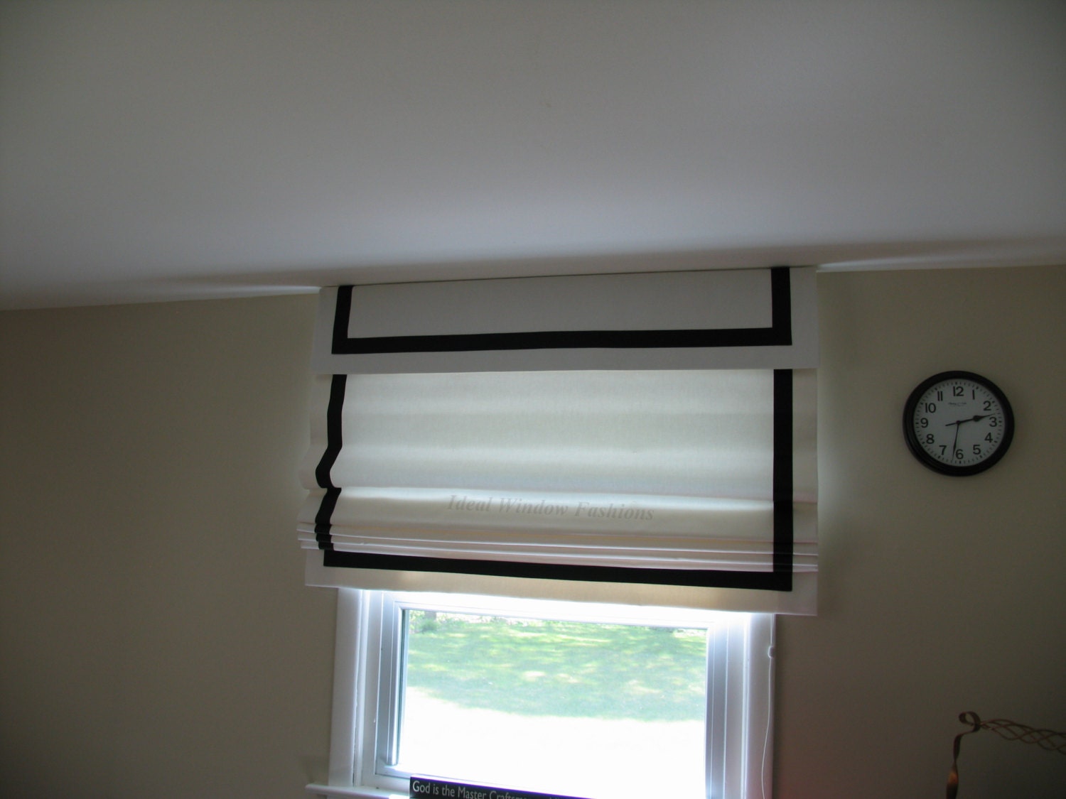 Grosgrain Ribbon Roman Shade Up To 60'' W X