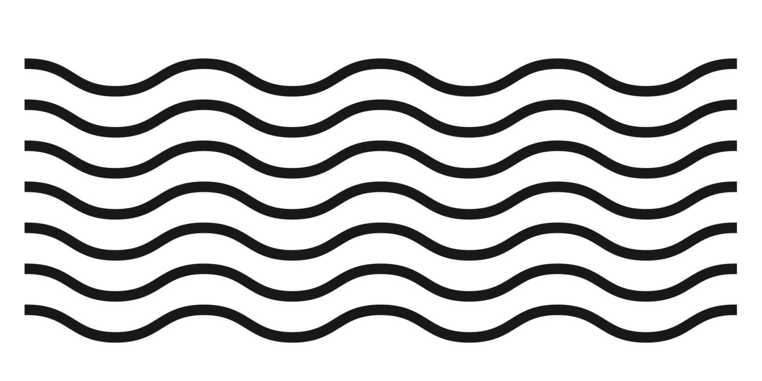 Waves Stencil by on Etsy