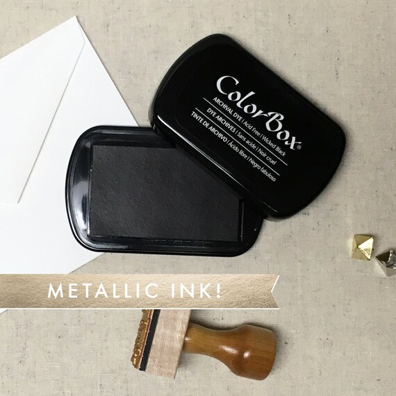 Metallic Ink Pad Full Size ColorBox Pigment Ink Pads Gold