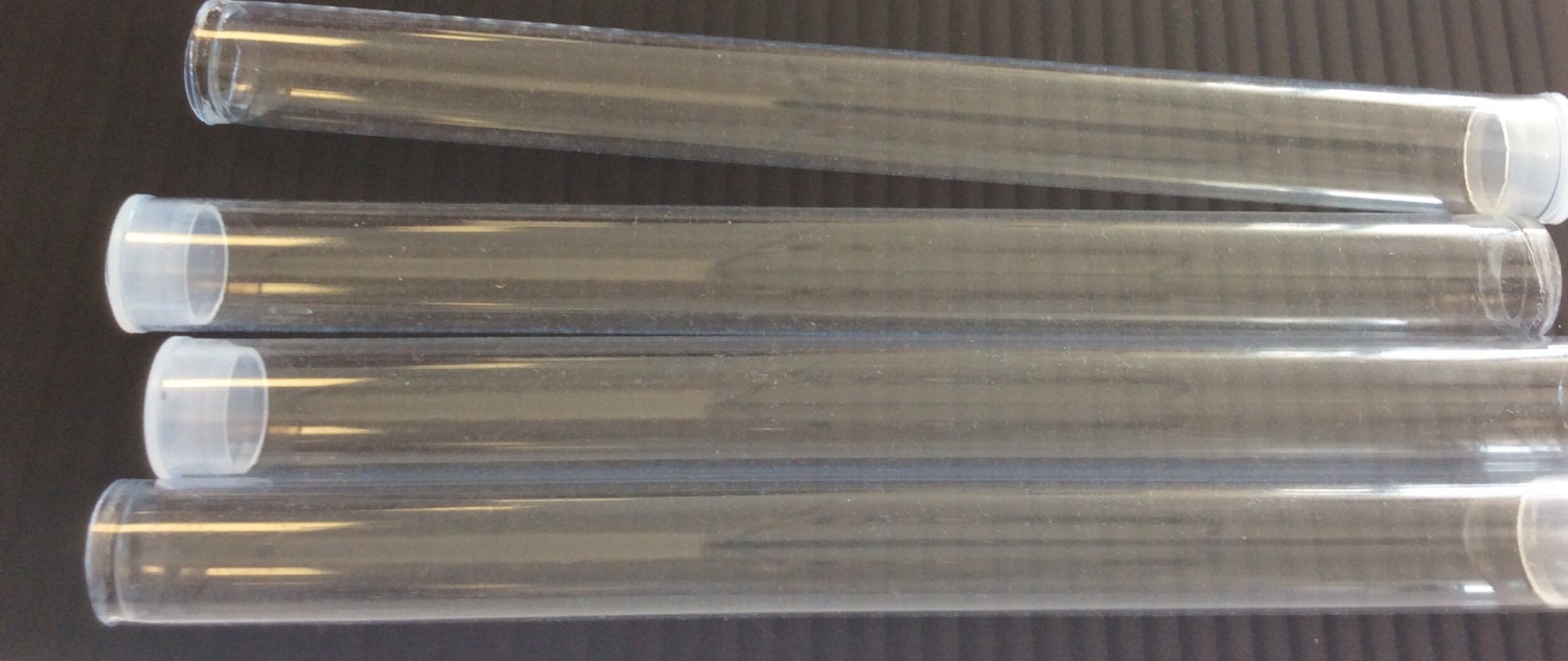 Tools6 inches Clear plastic tube storage 12 tubes for sale