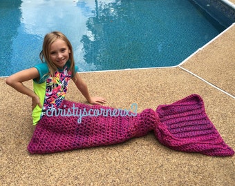 READY TO SHIP!! Crochet Mermaid Tail, Mermaid Tail Blankets, Mermaid Afghan, Mermaid Fin, Mermaid Costume
