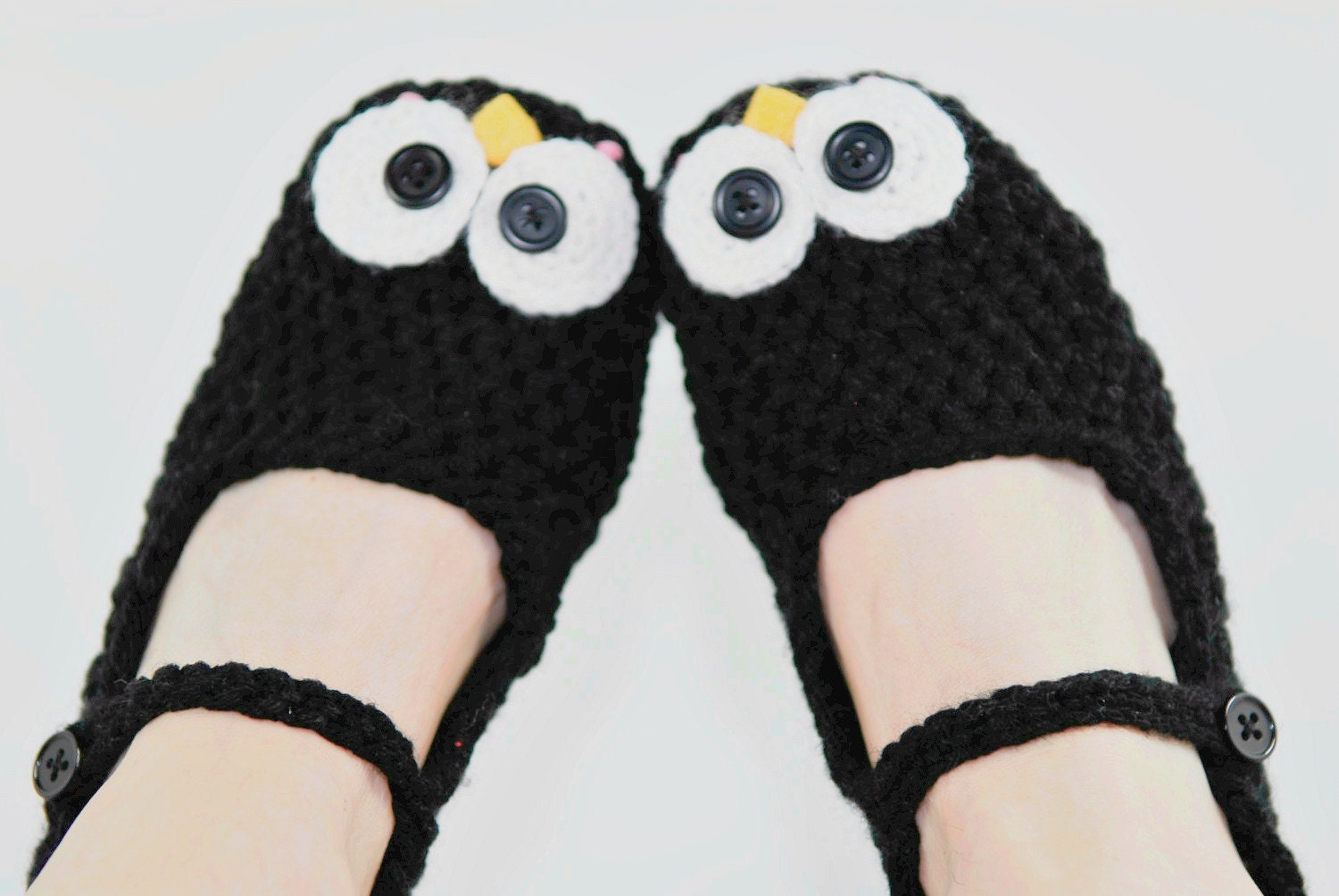 Crochet Penguin Slipper-Crochet Shoes-Animal
