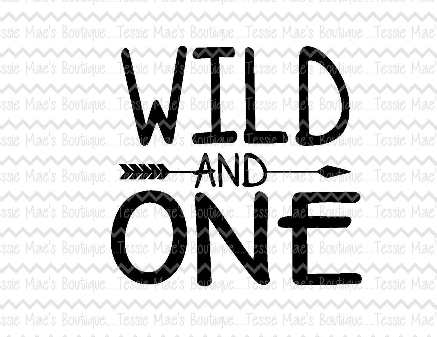 Download Wild and One SVG DXF EPS Printable Image Instant Download