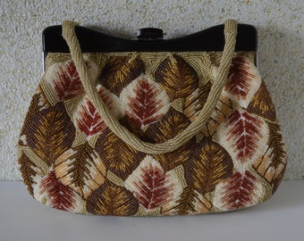 Beaded evening handbag, 1970s vintage Japanese