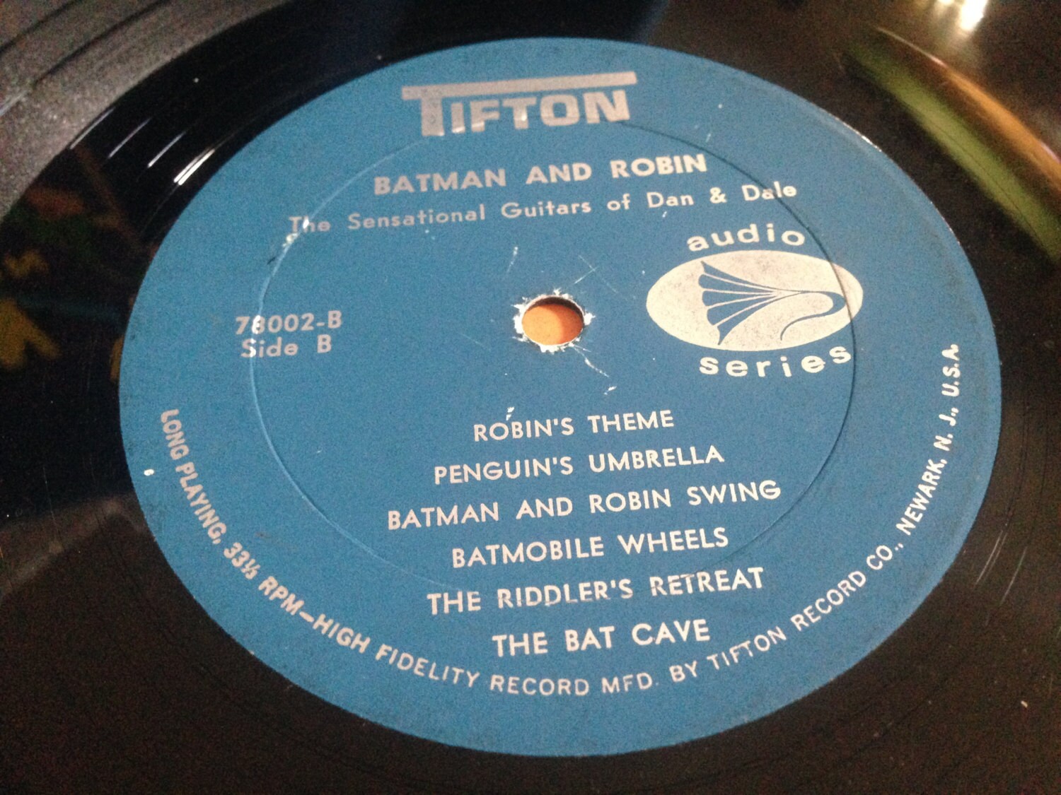 RARE Vintage Batman and Robin Vinyl LP Record