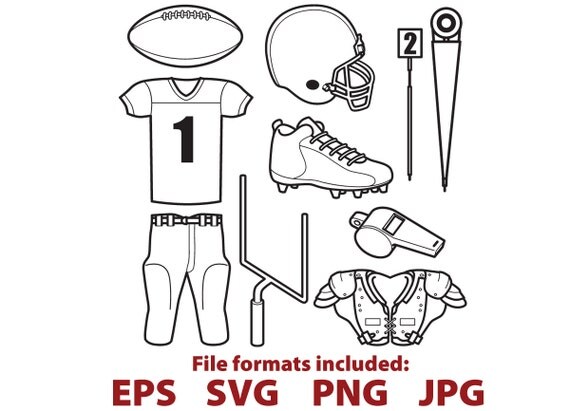 Download Football Digital Clip Art SVG clipart illustration