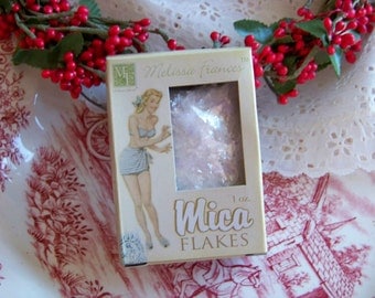 Melissa Frances Mica Flakes, Mica Flakes, Retro Look Mica, Holiday Mica, Christmas Mica Flakes, Flakes, Snowflakes, Mica, Holiday Decor