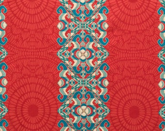 BEACON HILL AMMOLITE Emblems Embroidered Fabric Yards Coral