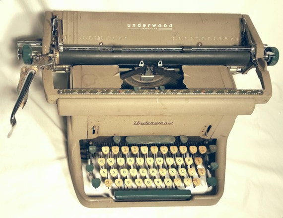 Underwood Golden Touch 1950s Typewriter