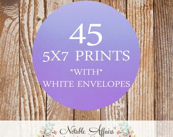 45 5x7s Printing Package - You purchase the Printing Package & Design, and I'll do all the printing for you