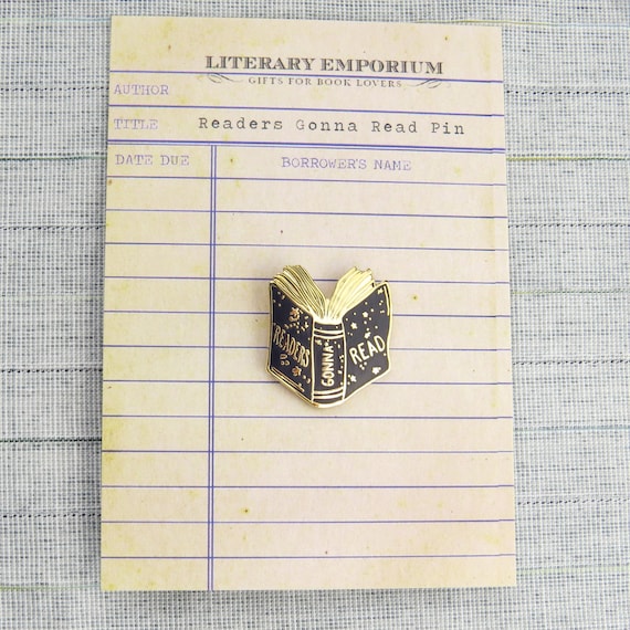 Readers Gonna Read lapel pin