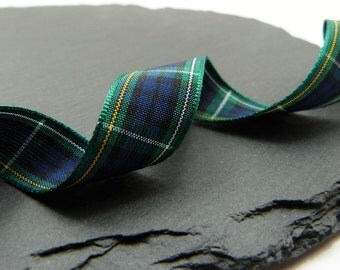 Campbell Scottish Tartan Ribbon 16mm Wide Berisfords Per Metre