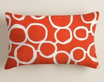 PILLOWS - orange - Lumbar Decorative Throw Pillow Cover - Accent Pillow Cover Decor Orange Cushion Covers decorative Pillows