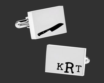 Chef Gift | Gift for Chef | Culinary Cuff Links | Personalized Cuff Links | Chef Gifts | Gifts for Men | Korena Loves
