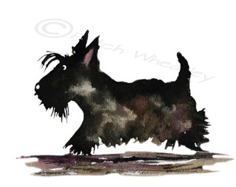 Scottie Dog Art Print Scottish Terrier #57