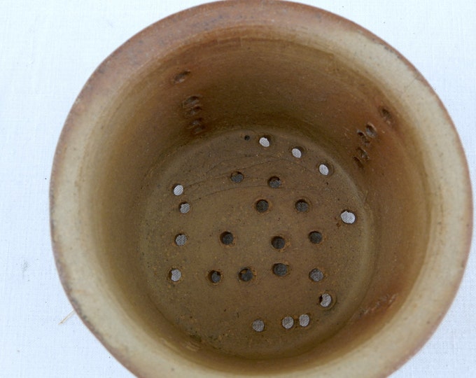 Antique Rustic French Salt Glazed Ceramic Cheese Strainer/Mold French Country Decor, Shabby Chic, Retro Vintage Home Interior, Kitchenware Antique Rustic French Salt Glazed Ceramic Cheese Strainer/Mold French Country Decor, Shabby Chic, Retro Vintage Home Interior, Kitchenware
