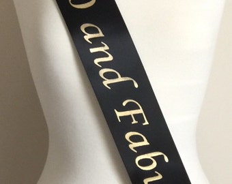 40th Birthday Favor Sash, 40 and Fabulous Birthday Party, Birthday Sash, 40th Birthday Party, 40th Birthday Gift, Fun Party Sash