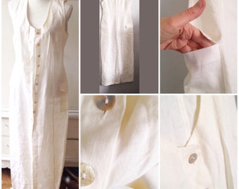White maxi dress in small size
