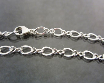 Sterling Silver Chain Bracelet - infinity - womens