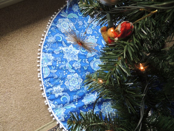 christmas tree skirt blue and white tree skirt by anthill23 christmas tree skirt blue and white tree skirt by anthill23