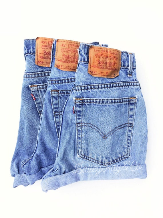 levis womens high waisted rolled cuff shorts