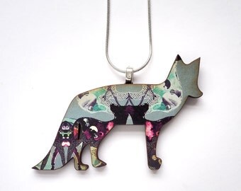 Fox Necklace - Fox Jewellery - Fox Pendant - Quirky Necklace - Fox Gift - Gift For Fox Lover - Animal Jewellery - Cute Necklace - UK Shop