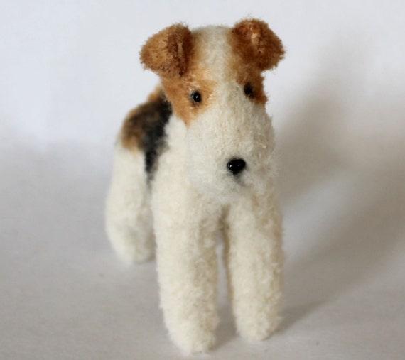 wire fox terrier soft toy