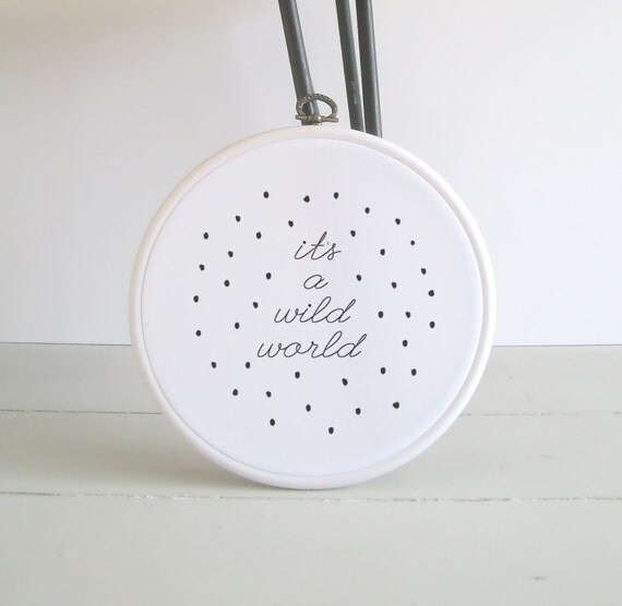 Es ist eine wilde welt wand print / kindergarten drucken /