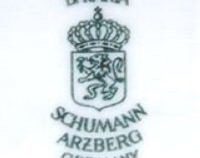 Schumann Arzberg Bavaria Pears and Apples Salad Plate, Bavaria Pear Plates, Bavaria Apple Plates SCH16