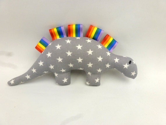 Dinosaur plush, small handmade royal blue soft toy dinosaur,first baby toy, travel toy,baby christening gift baby shower gift made in UK